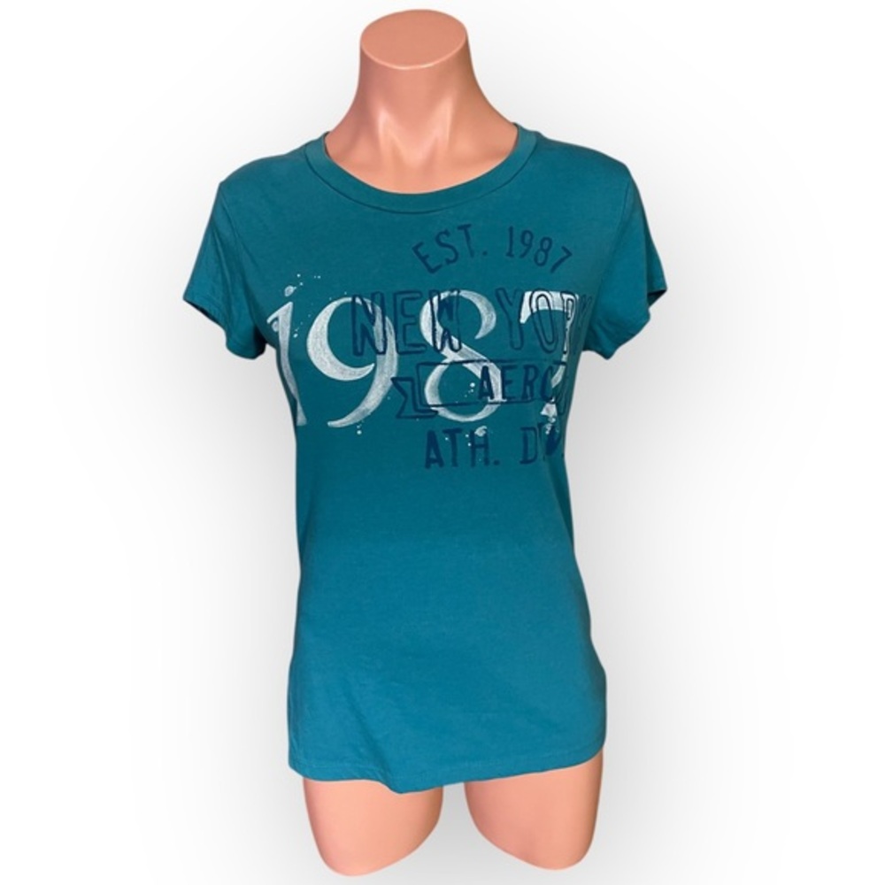 Aeropostale Vintage Y2K Women’s Large Blue Short Sleeve Tee